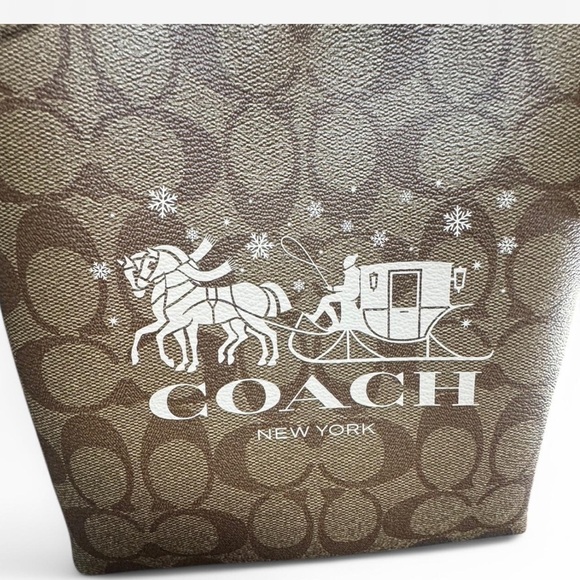 Coach Mini Rowan file bag signature canvas - Picture 7 of 9